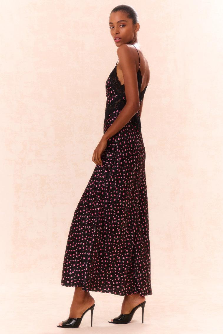 Serita Silk Floral Maxi Dress Product Image