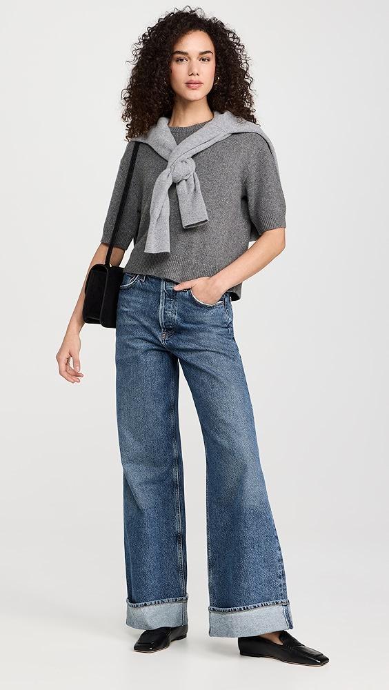 Theory Crop Cashmere Tee | Shopbop Product Image