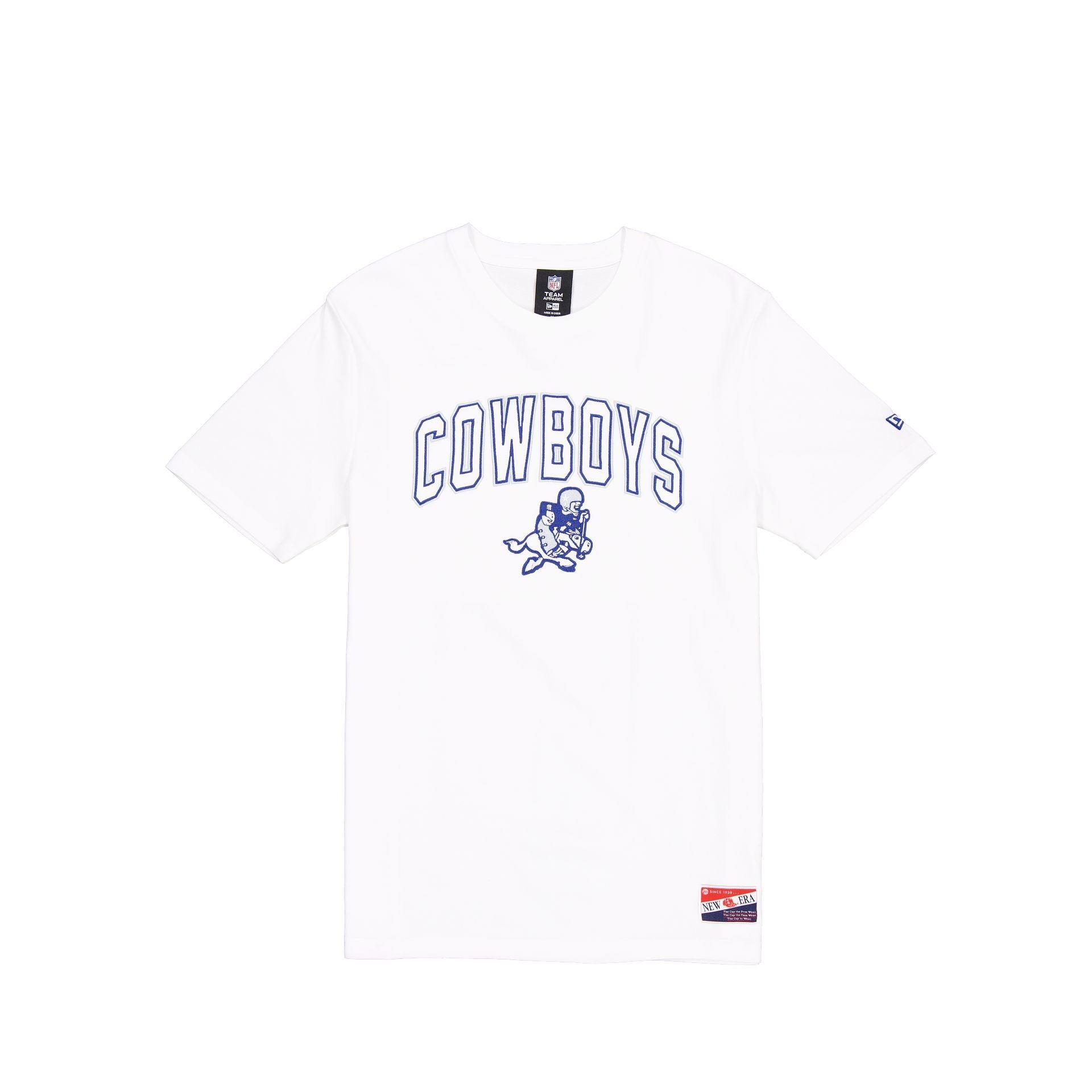 Dallas Cowboys Throwback White T-Shirt Male Product Image