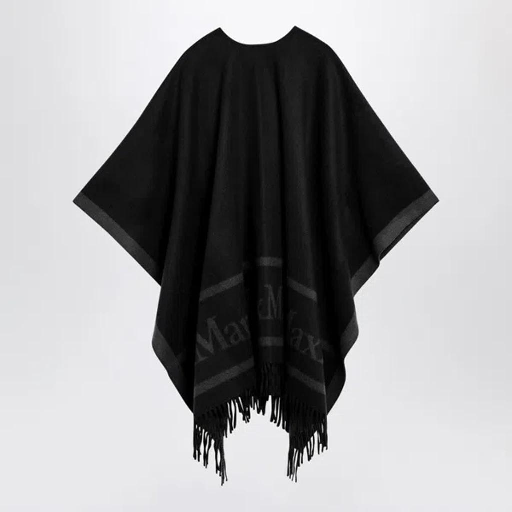 MAX MARA Black Wool Cape Women Product Image