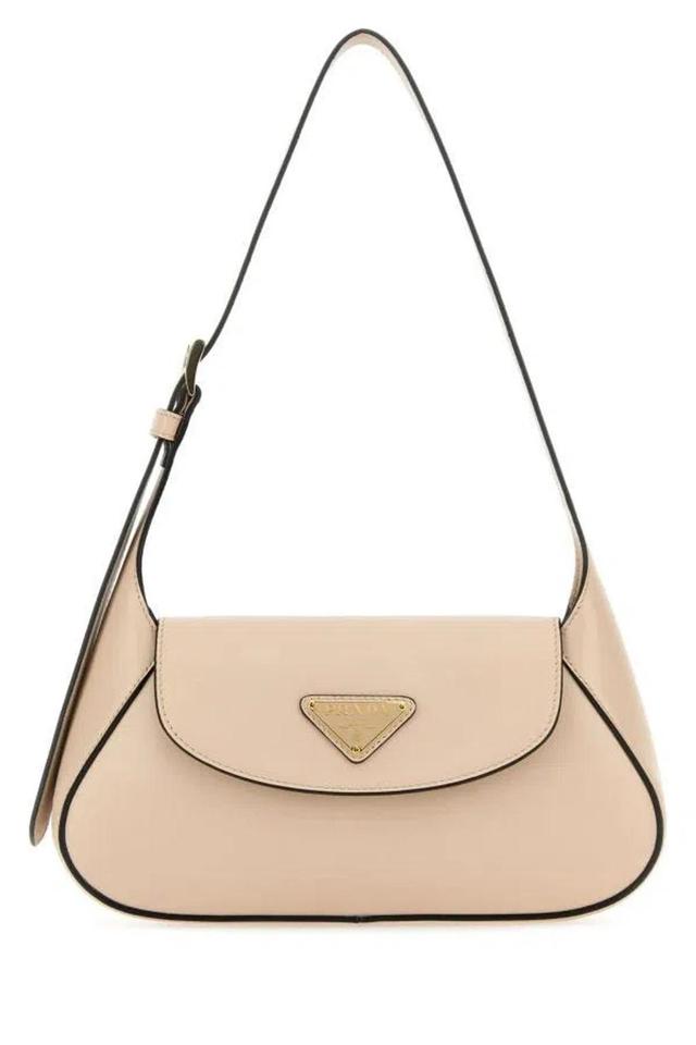 Small Logo-plaque Shoulder Bag In Pink Product Image