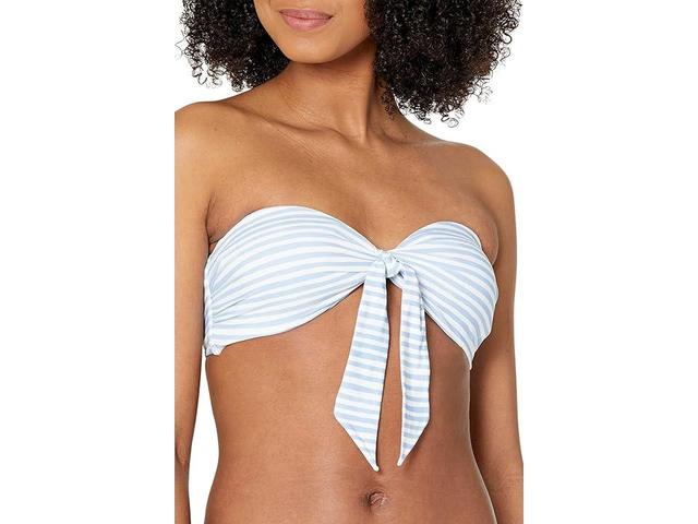 Seafolly Summer Crush Twist Tie Front Bandeau (Powder ) Women's Swimwear Product Image