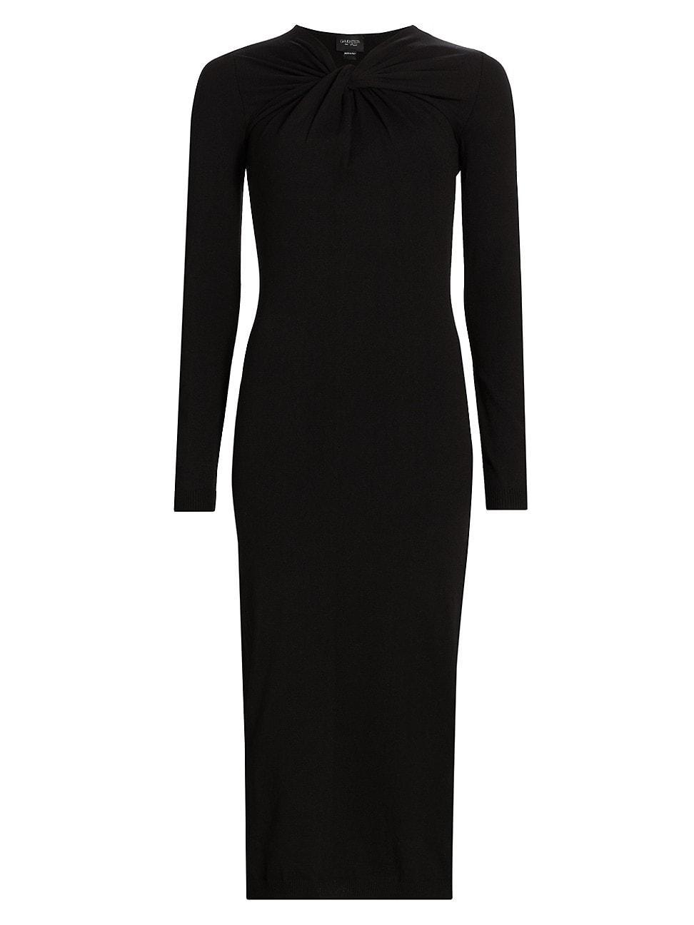 Womens Knotted Neck Jersey Sheath Dress Product Image