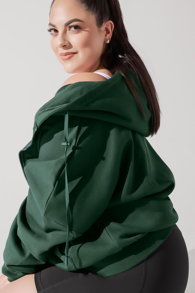 Zip Cloud Hoodie - Game Time Green Product Image