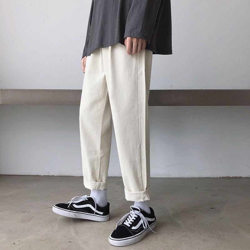 Cropped Straight Leg Pants Product Image