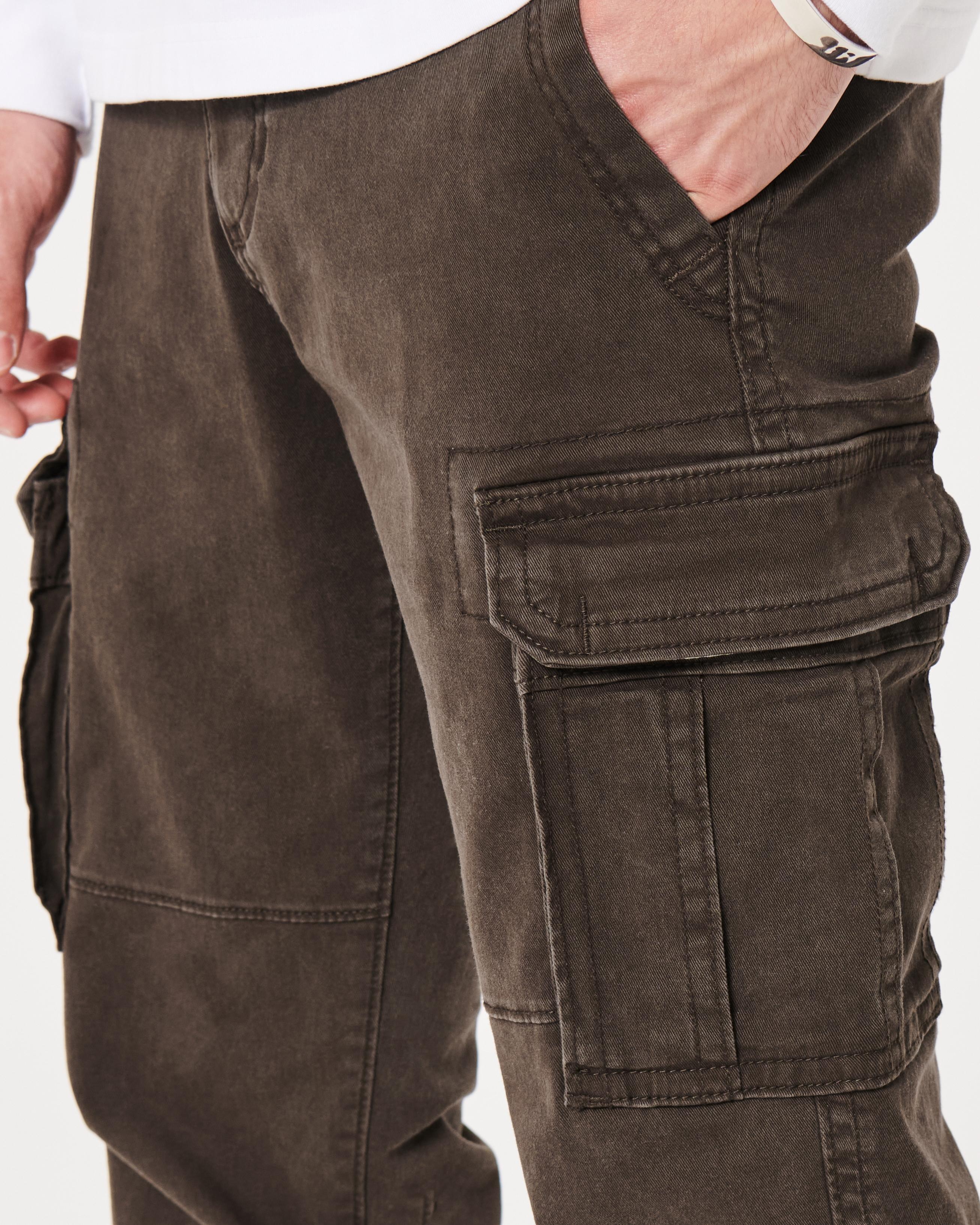 Slim Straight Cargo Pants Product Image