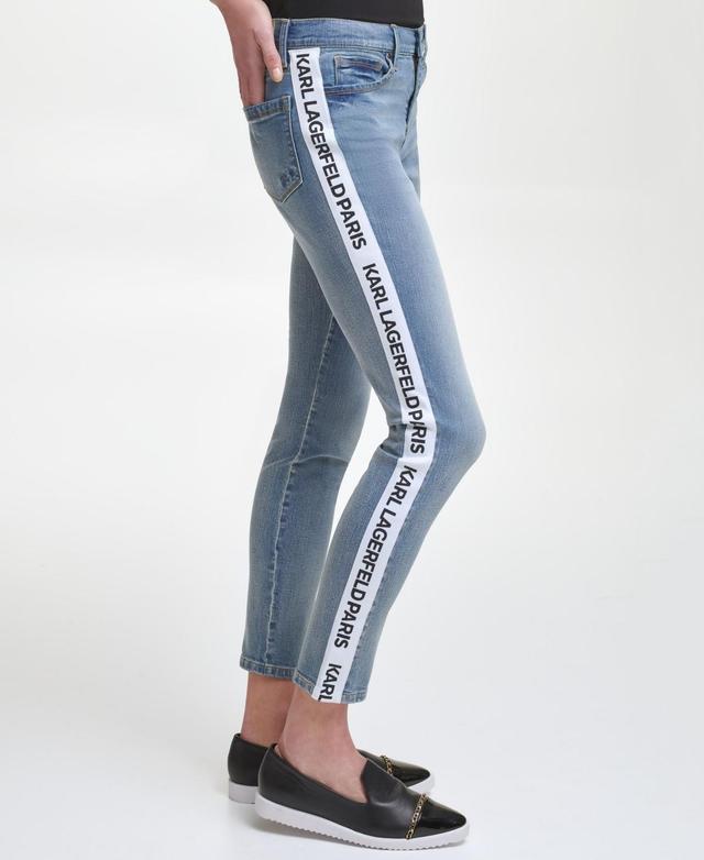 Karl Lagerfeld Paris Womens Logo Taping Jeans Product Image