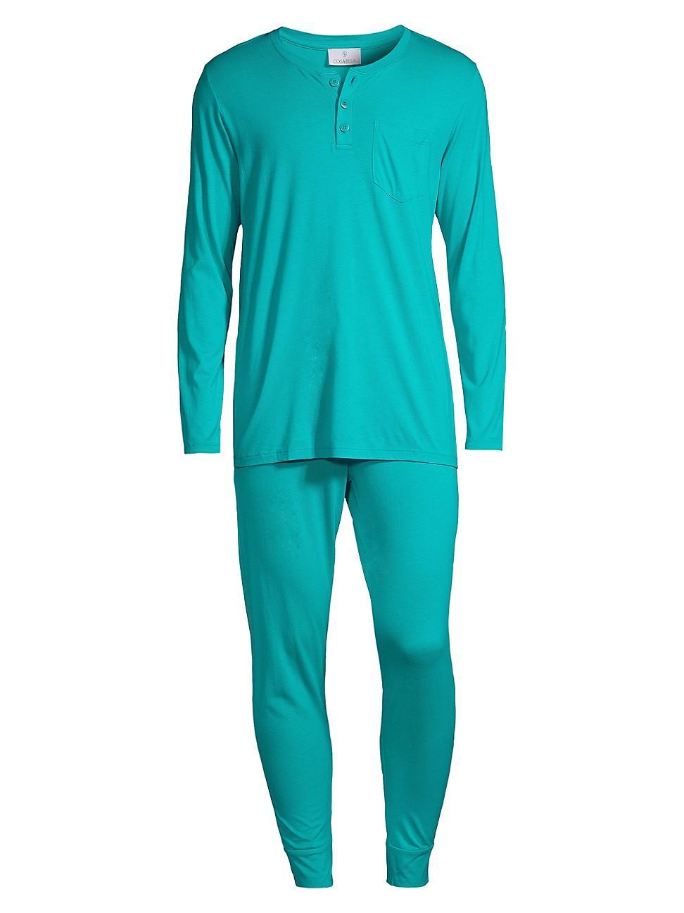 Mens Bella Henley & Pants Pajama Set Product Image