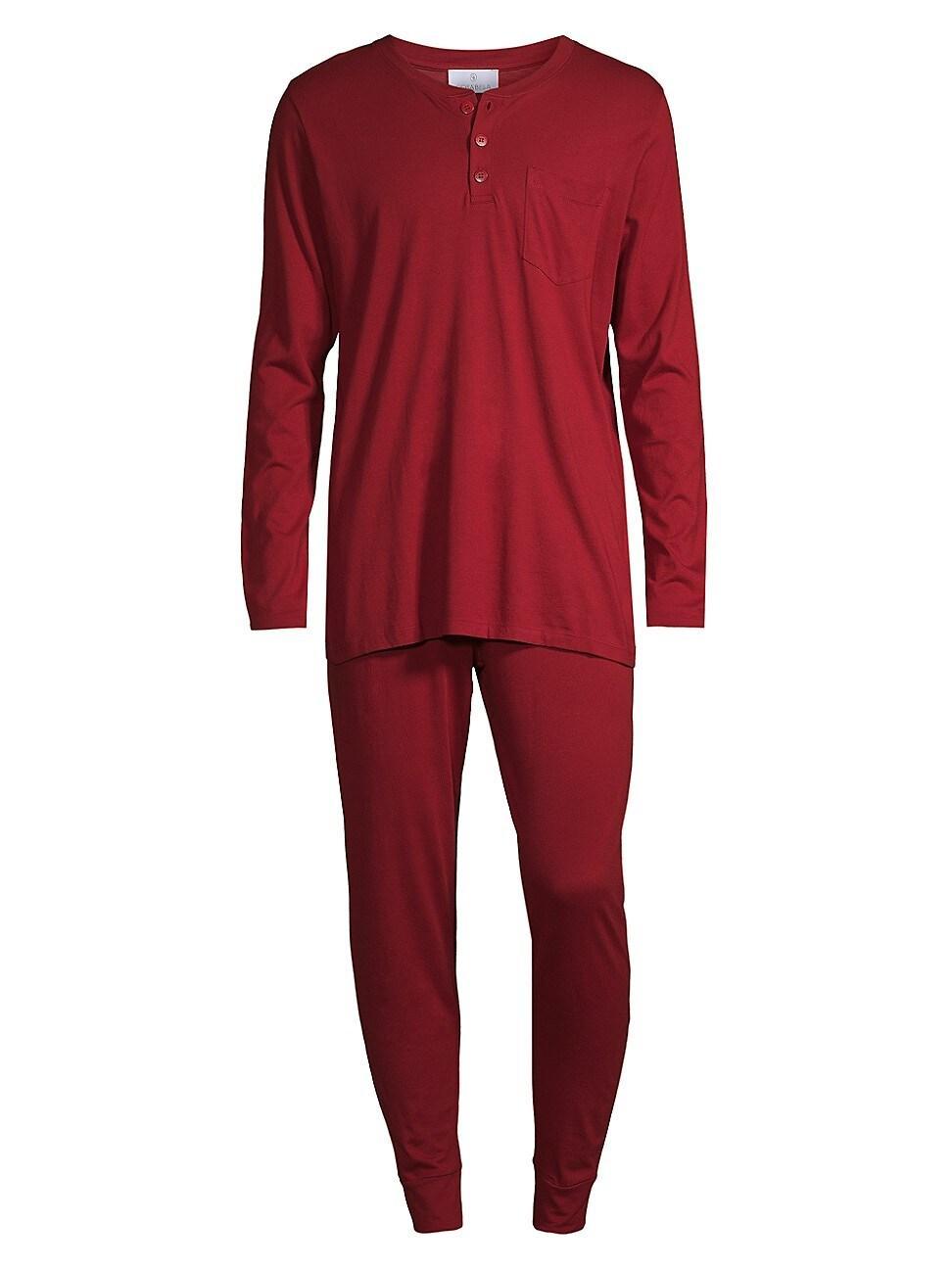 Mens Bella Henley & Pants Pajama Set Product Image