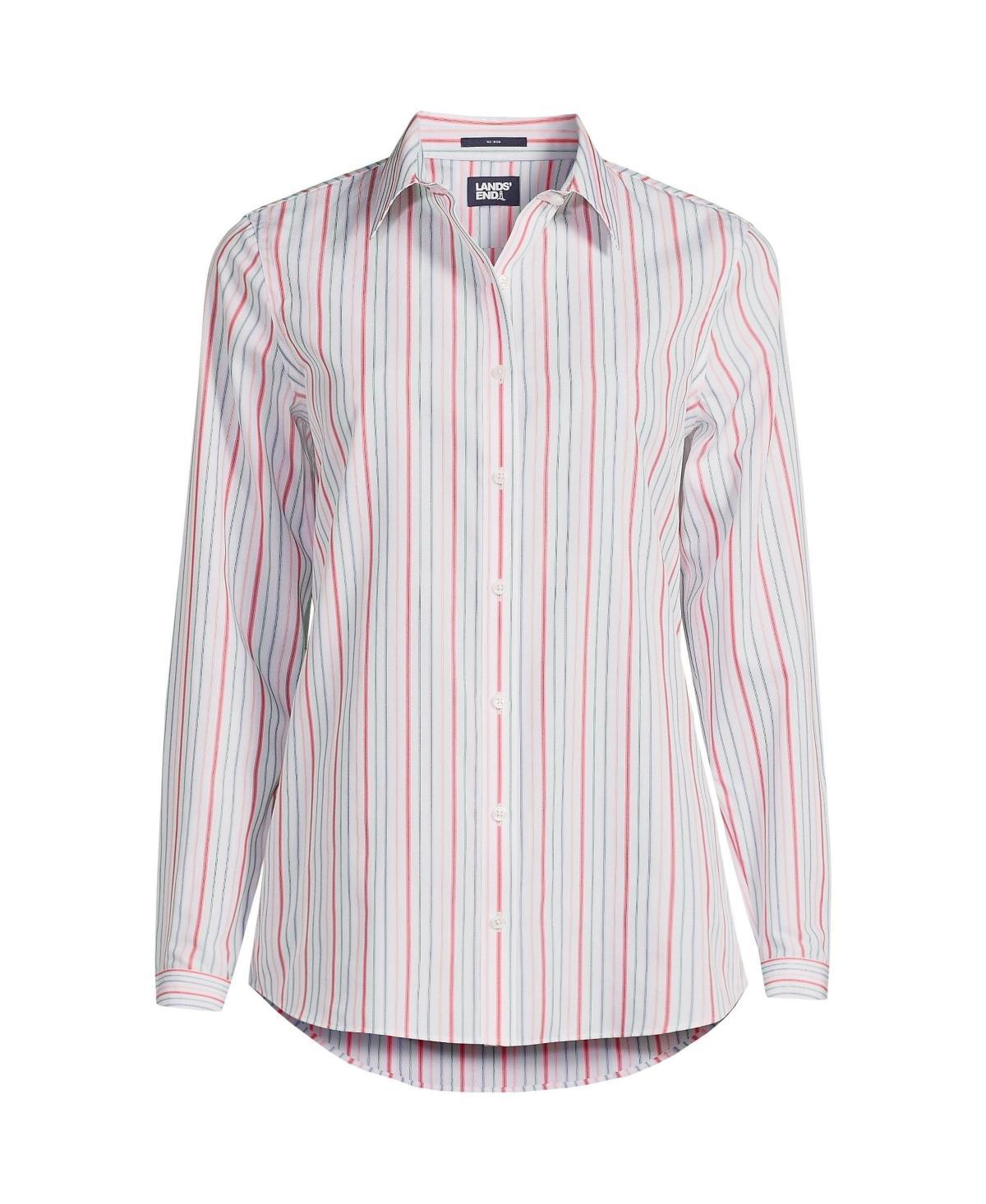 Lands End Womens Wrinkle Free No Iron Button Front Shirt Product Image