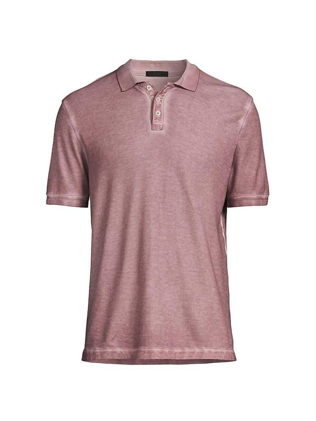 Mens Mineral Wash Polo Shirt Product Image