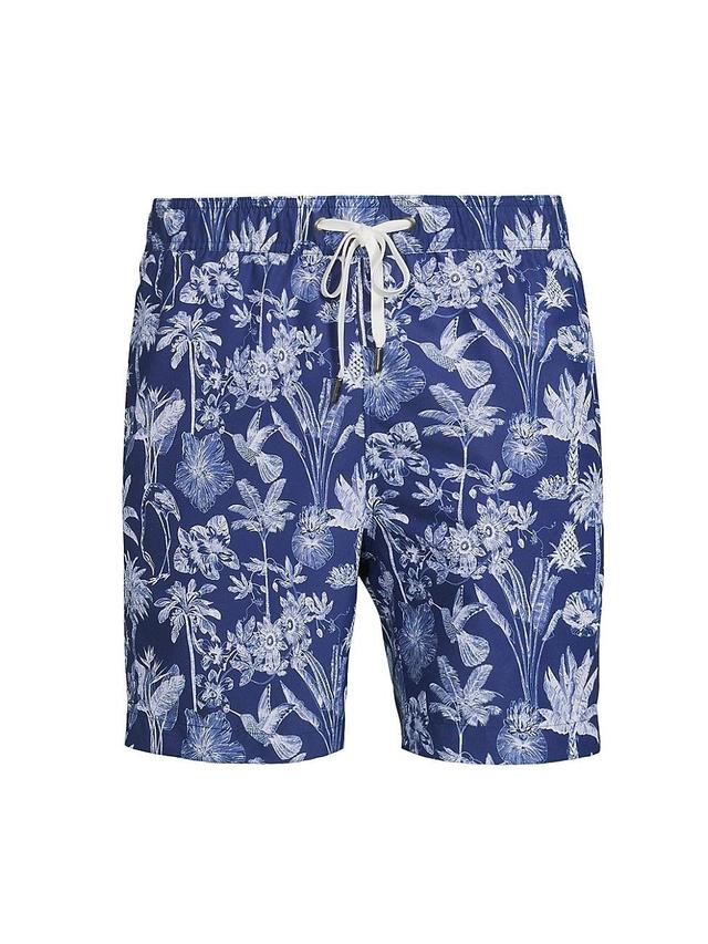 Mens Charles Floral Swim Trunks Product Image