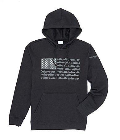 Columbia PFG Big  Tall Fish Flag Hoodie II Hoodie Product Image