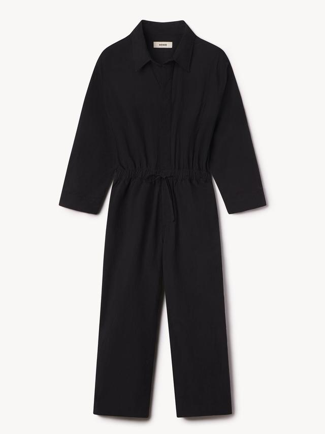 Black Mainstay Cotton Ninth Street Jumpsuit Product Image