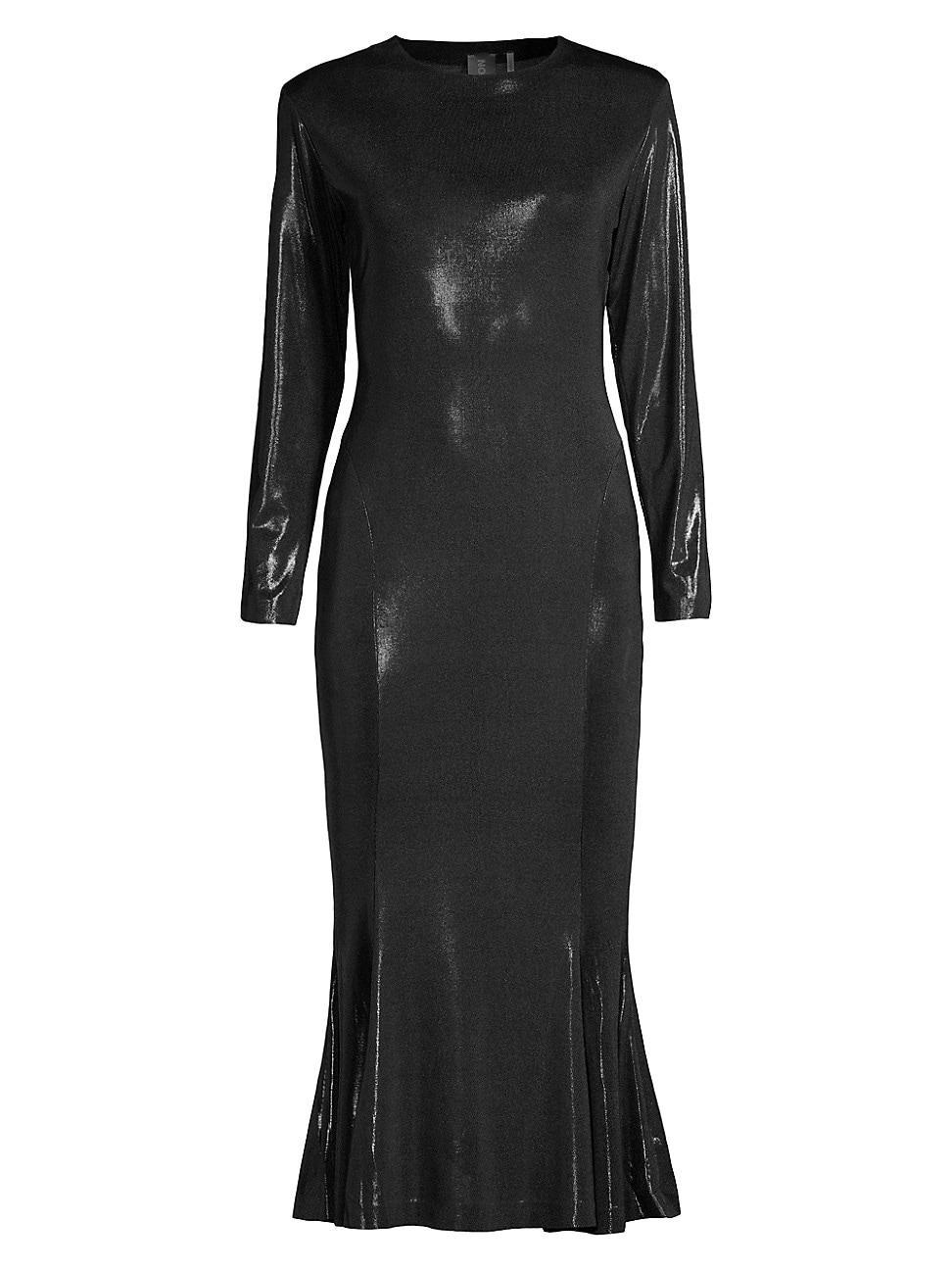 Womens Metallic Midi Dress Product Image