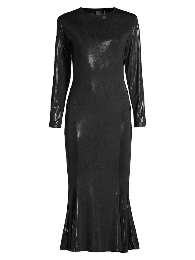 Womens Metallic Midi Dress Product Image