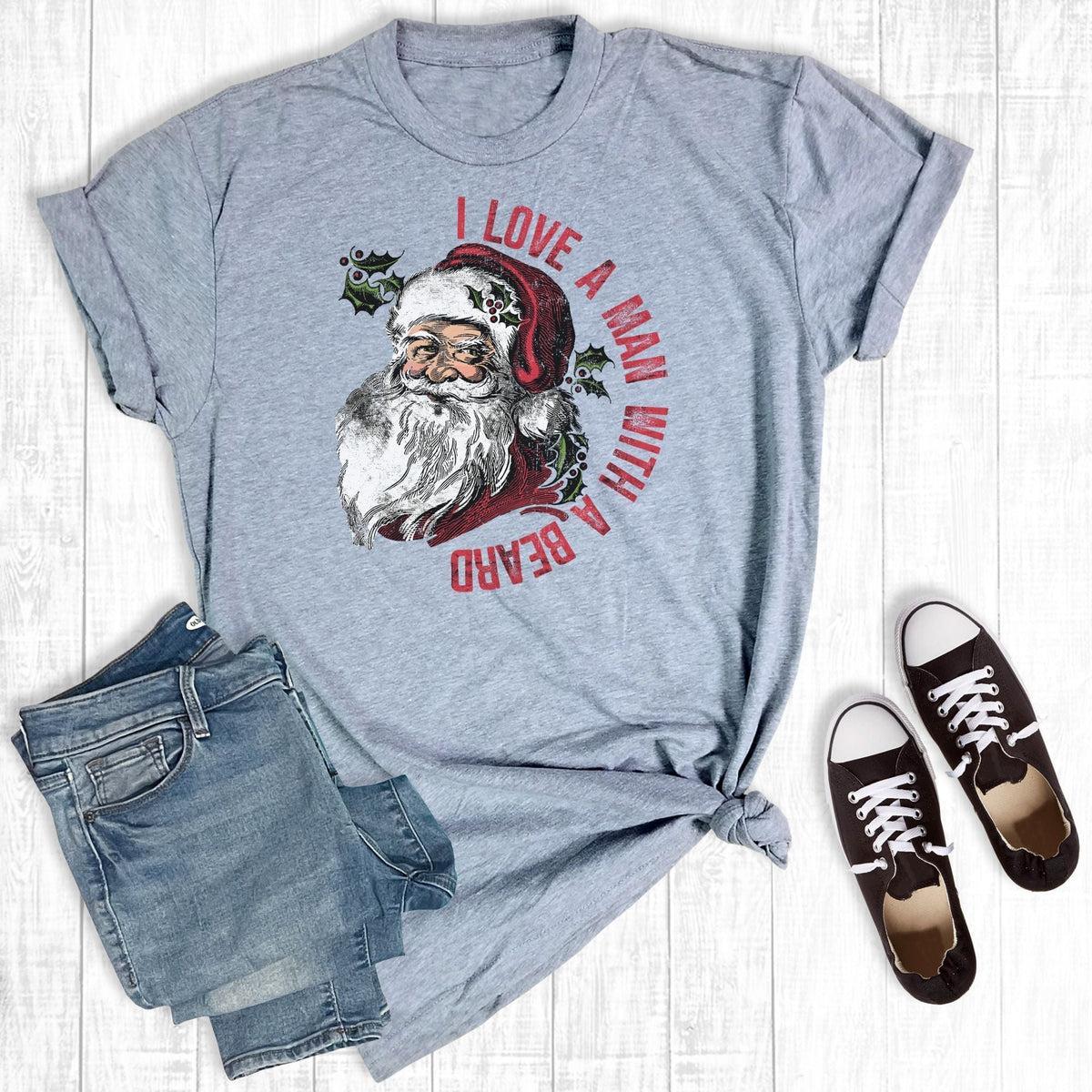 Kilah I Love a Man With a Beard Graphic T-Shirt Male Product Image