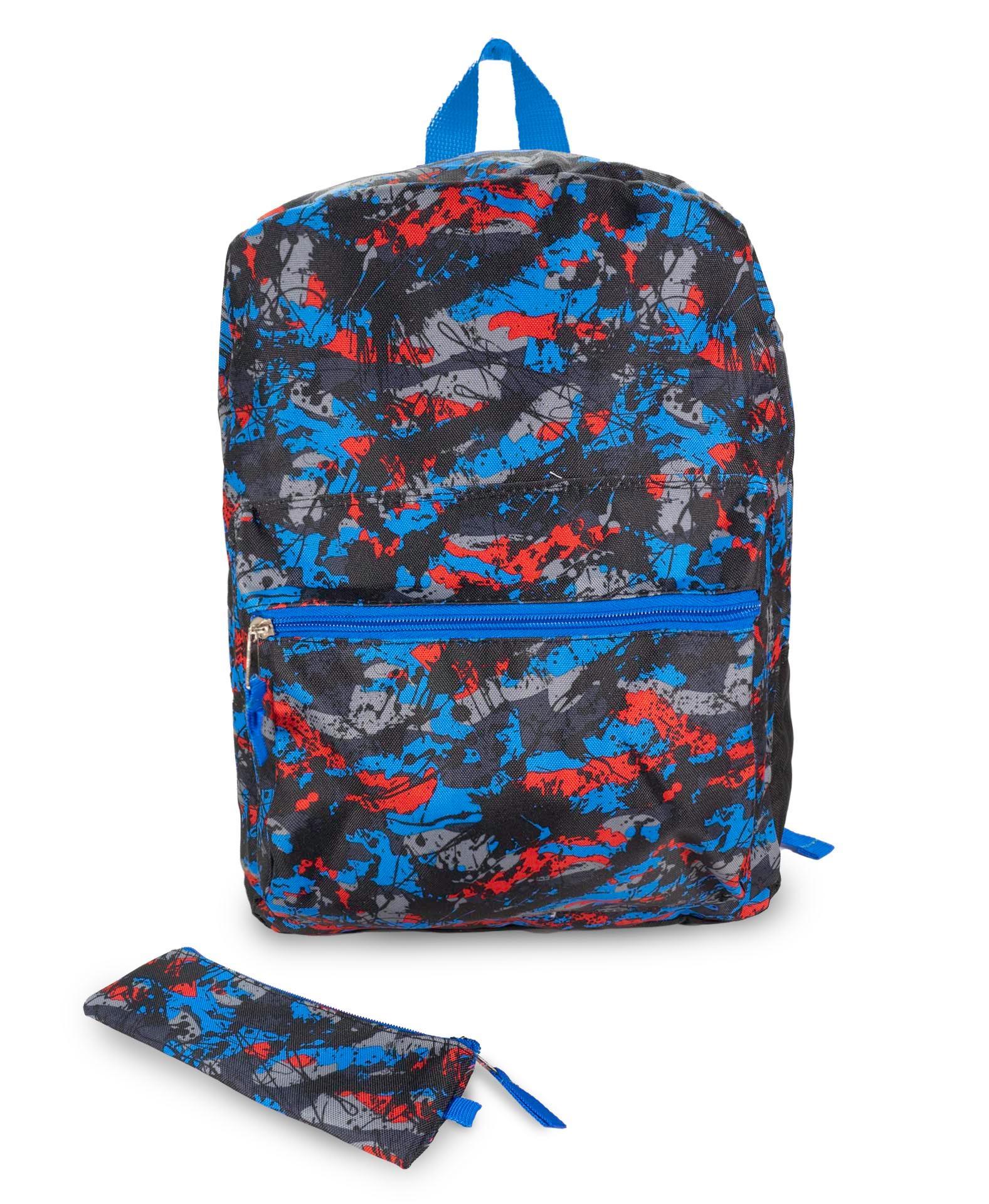 Blue Red Camo 16" Backpack Product Image