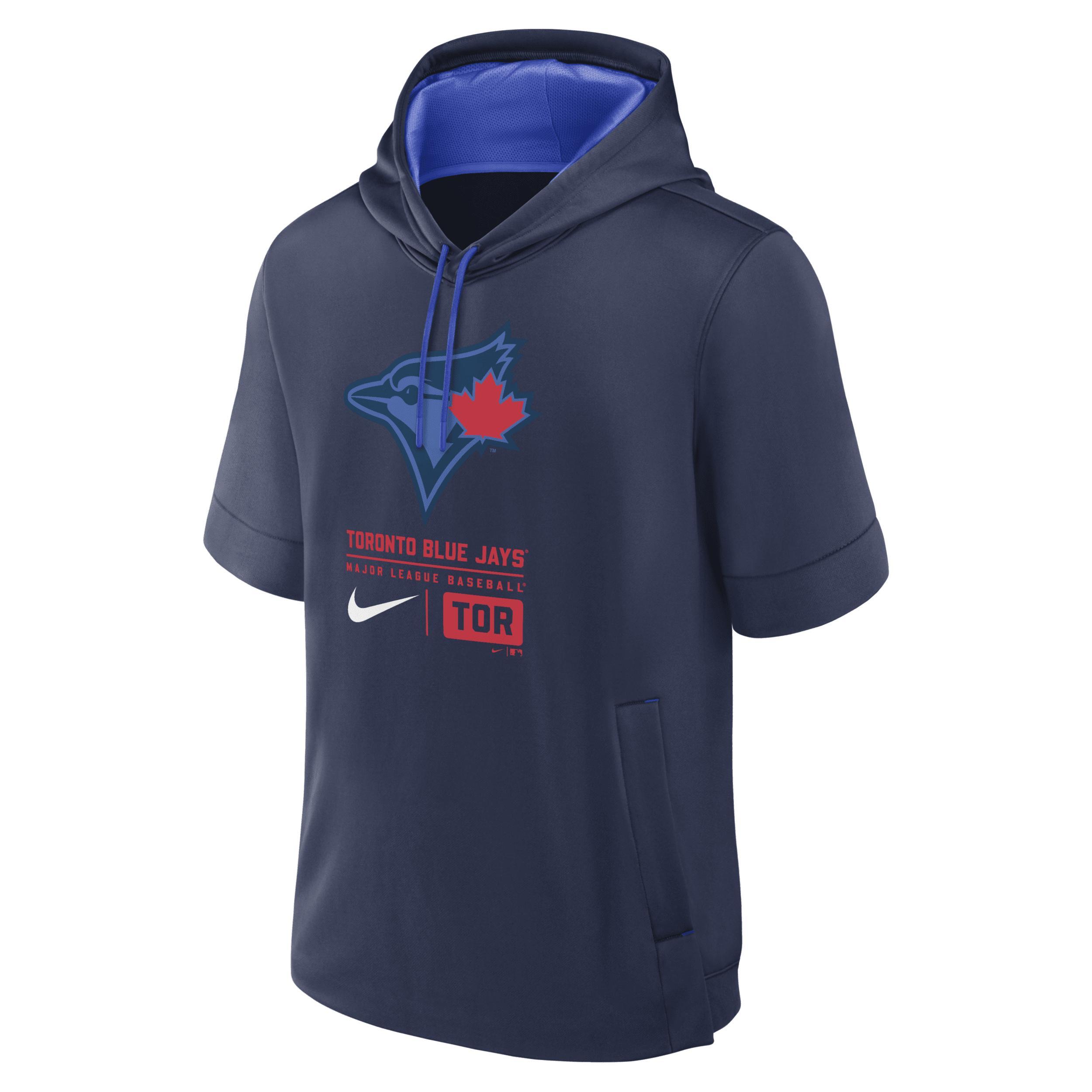 Mens Nike Houston Astros Tri Code Lockup Short Sleeve Pullover Hoodie Blue Product Image