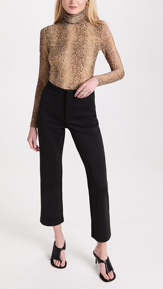 Good American Shiny Scuba Cropped Trousers | Shopbop Product Image