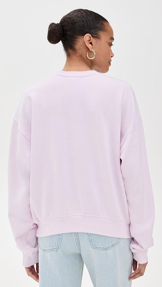 Good American Brushed Fleece Graphic Crew Sweatshirt New York | Shopbop Product Image