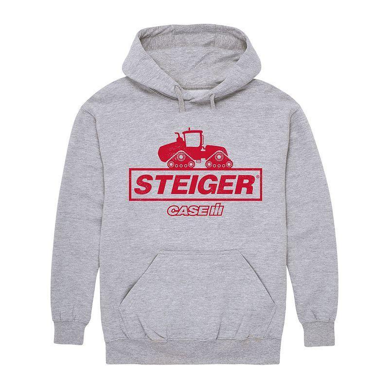 Mens Case IH Steiger Hoodie Med Grey Product Image