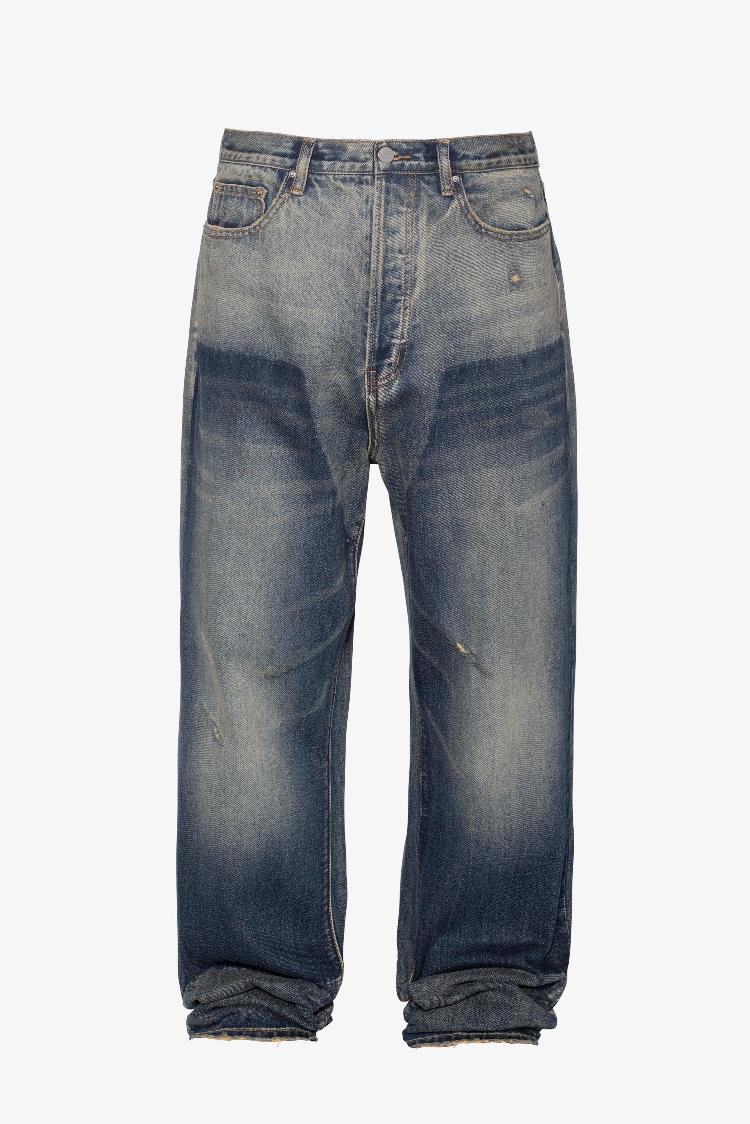 Ultra Baggy Shadow Patch Denim - Washed Light Blue Product Image