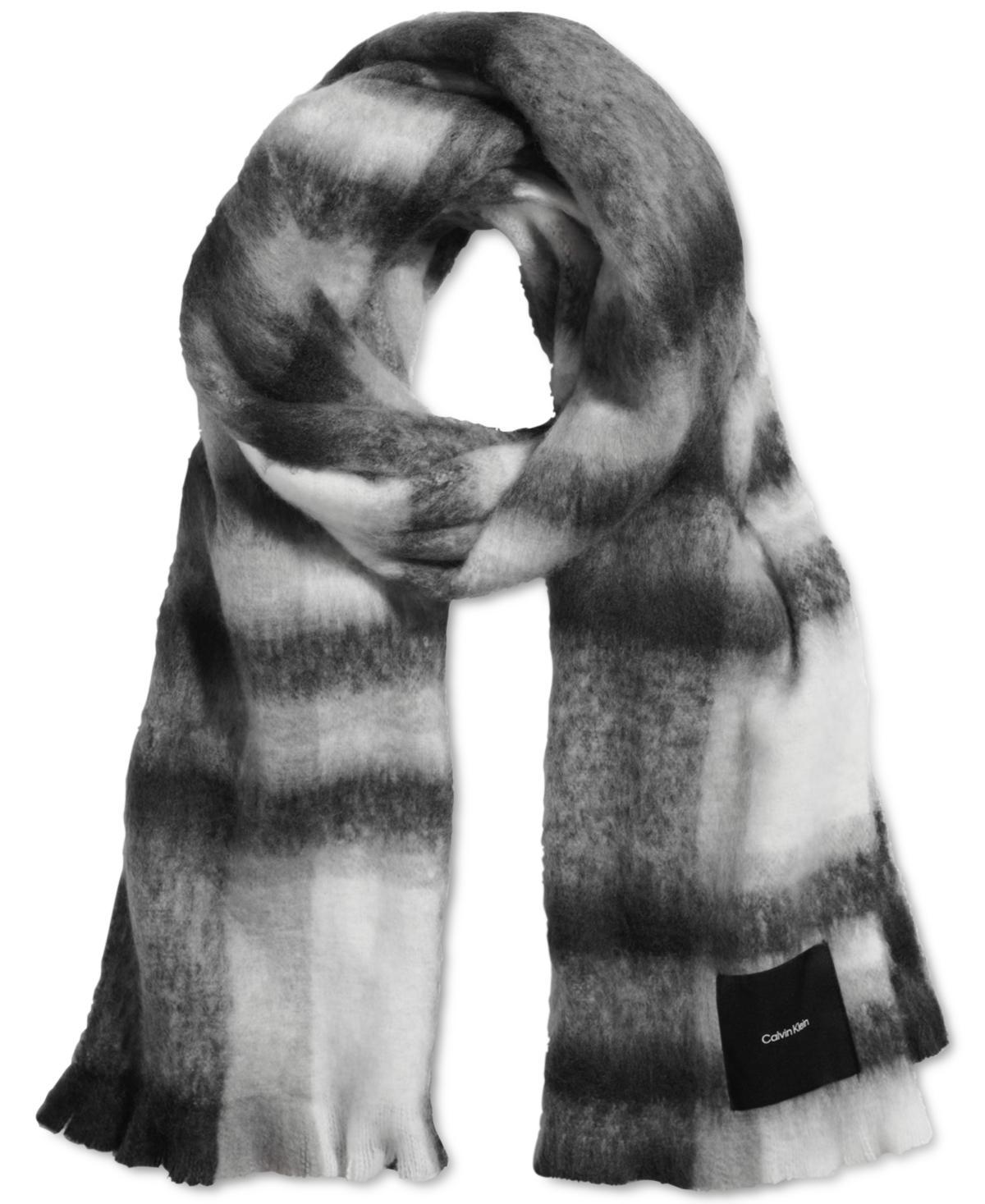 Calvin Klein Womens Oversized Plaid Blanket Scarf Product Image