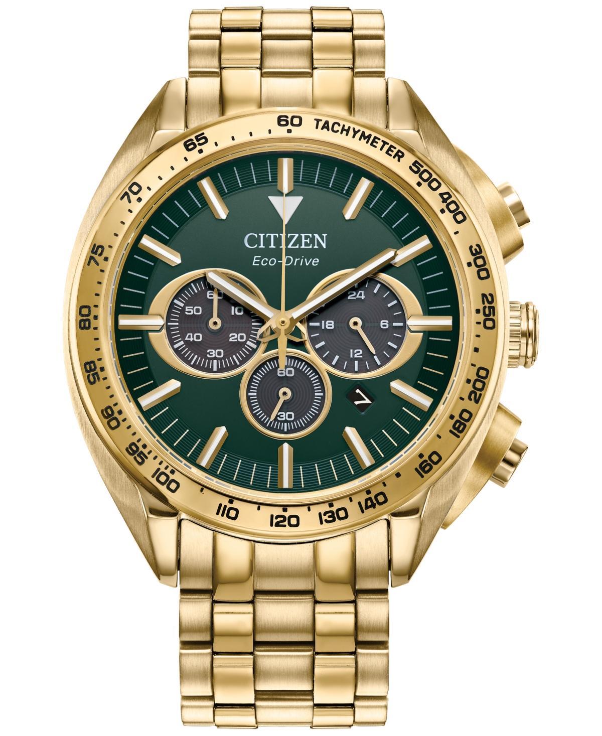 Citizen Mens Carson Chronograph Two Tone Stainless Steel Bracelet Watch Product Image