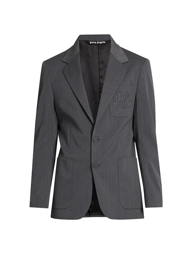 Mens Monogram Pocket Wool-Blend Blazer Product Image