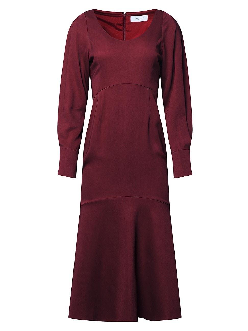 Womens Natalia Long-Sleeve Midi-Dress Product Image