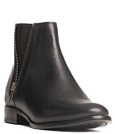 Frye Carly Zip Chelsea Leather Booties Product Image