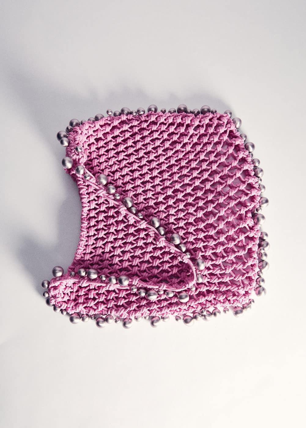 MANGO - Beaded bag - One size - Women Product Image