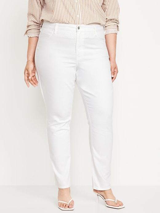 High-Waisted Wow Straight Ankle Jeans Product Image