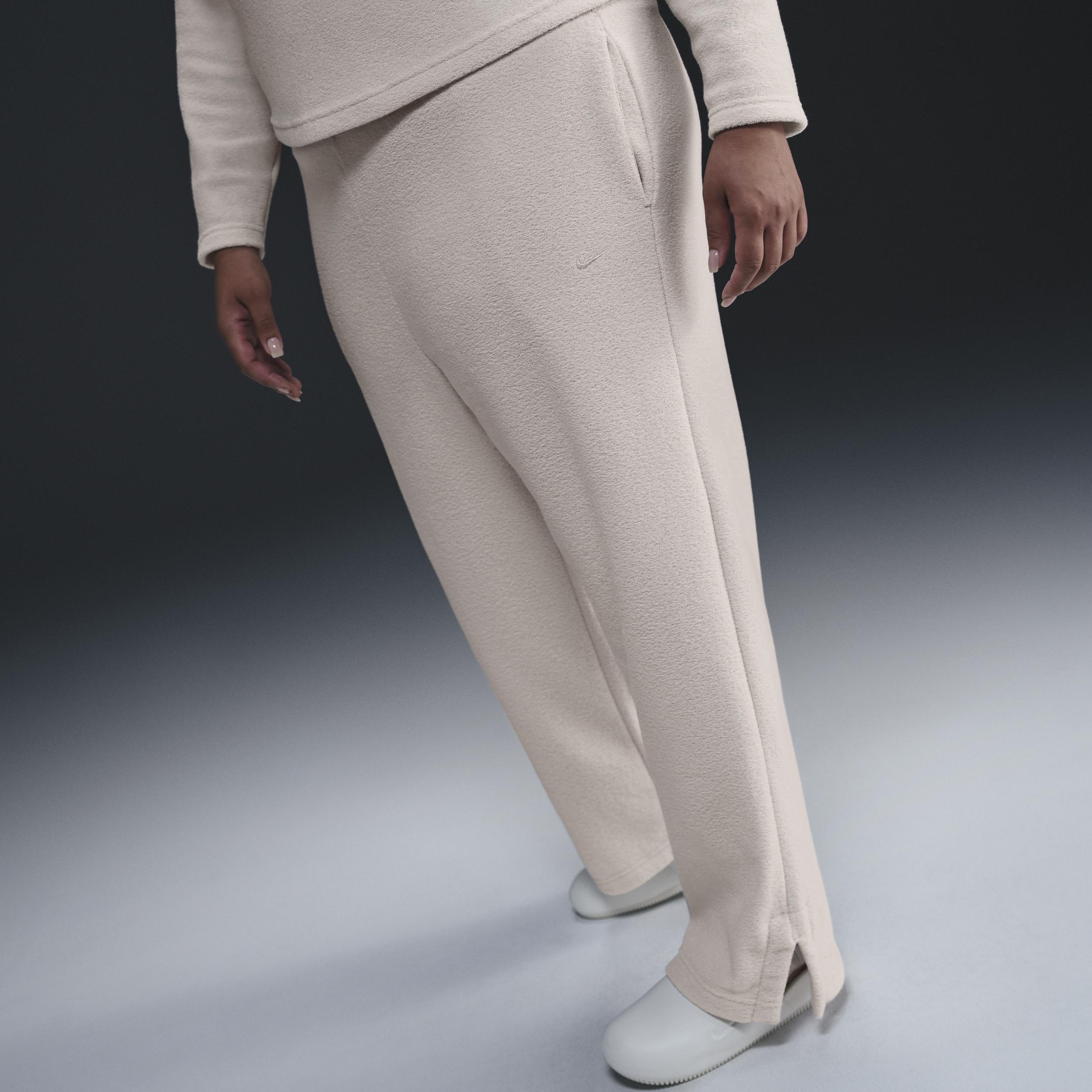 Women's Nike Sportswear Phoenix Plush High-Waisted Wide-Leg Cozy Fleece Pants (Plus Size) Product Image