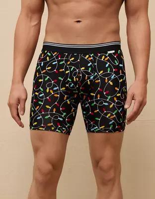 AEO Men's Christmas Lights 6" Ultra Soft Boxer Brief Product Image