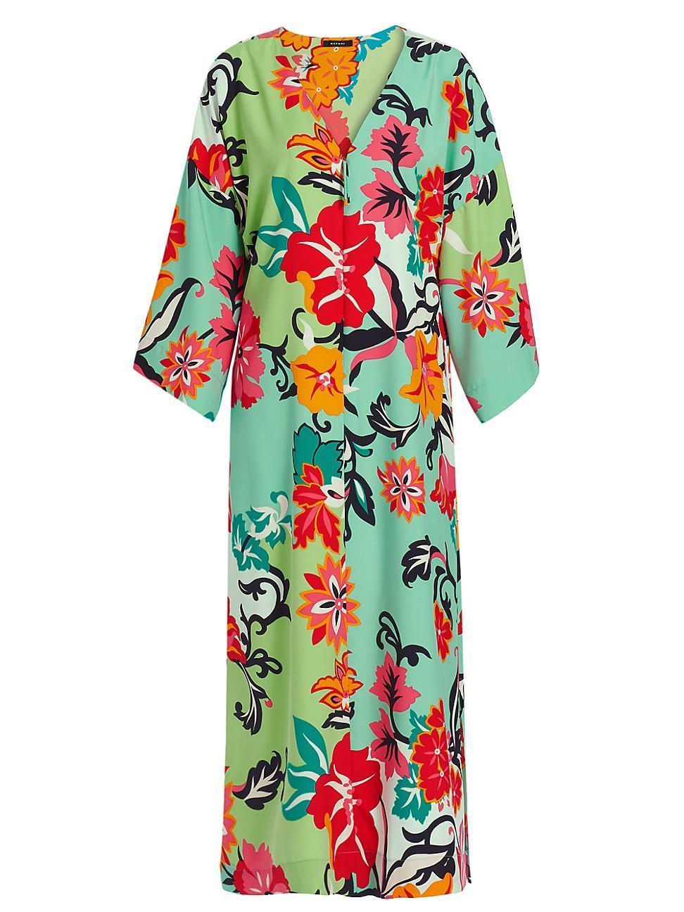 Natori Marbella 52 Zip Caftan Multi) Women's Pajama Product Image