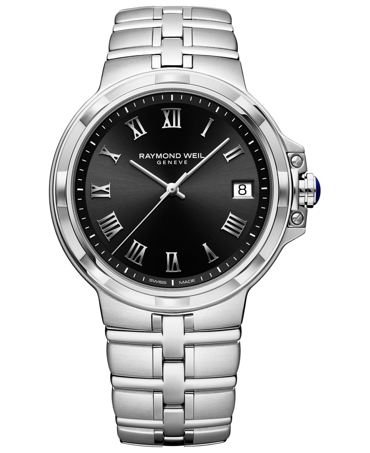 Raymond Weil Mens Swiss Parsifal Stainless Steel Bracelet Watch 41mm Product Image