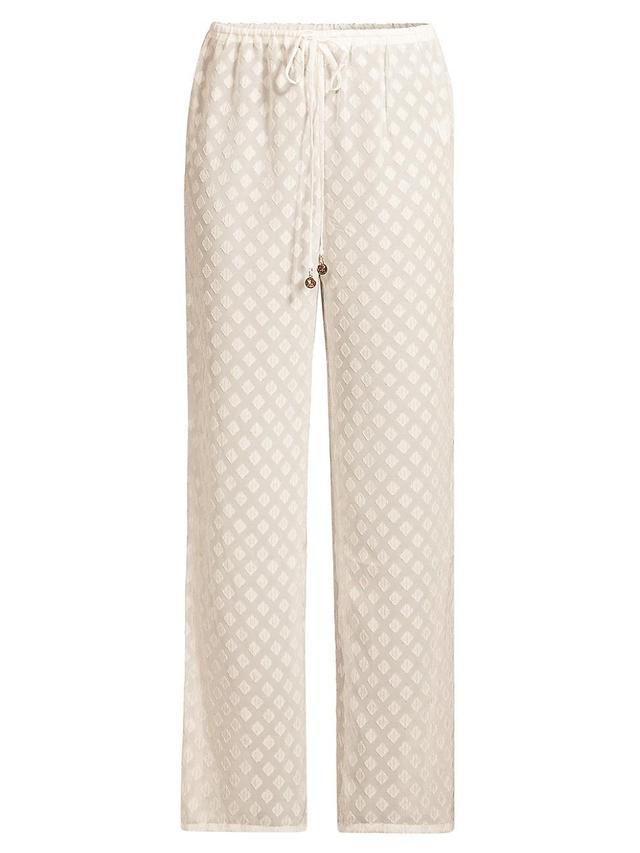 Womens Resort Diamond Jacquard Pants Product Image