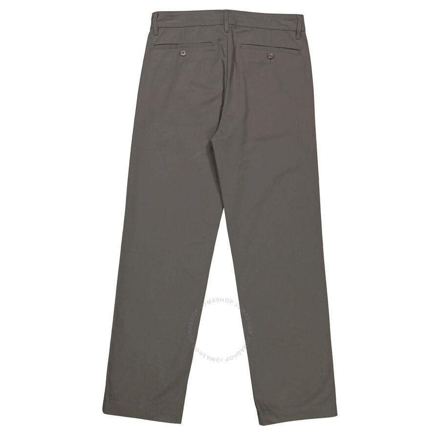 Ami Paris Men's Gris Mineral Straight Fit Chino Trousers In Gray Product Image