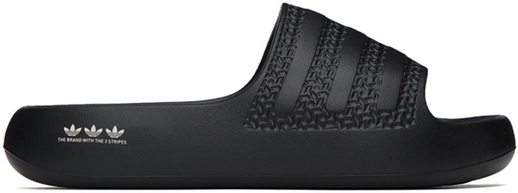 ADIDAS ORIGINALS Adilette Ayoon Logo-print Slides In Black Product Image