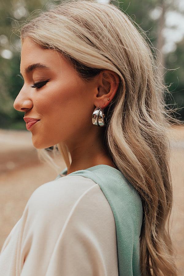 Rare Dream Hoop Earrings In Silver Product Image