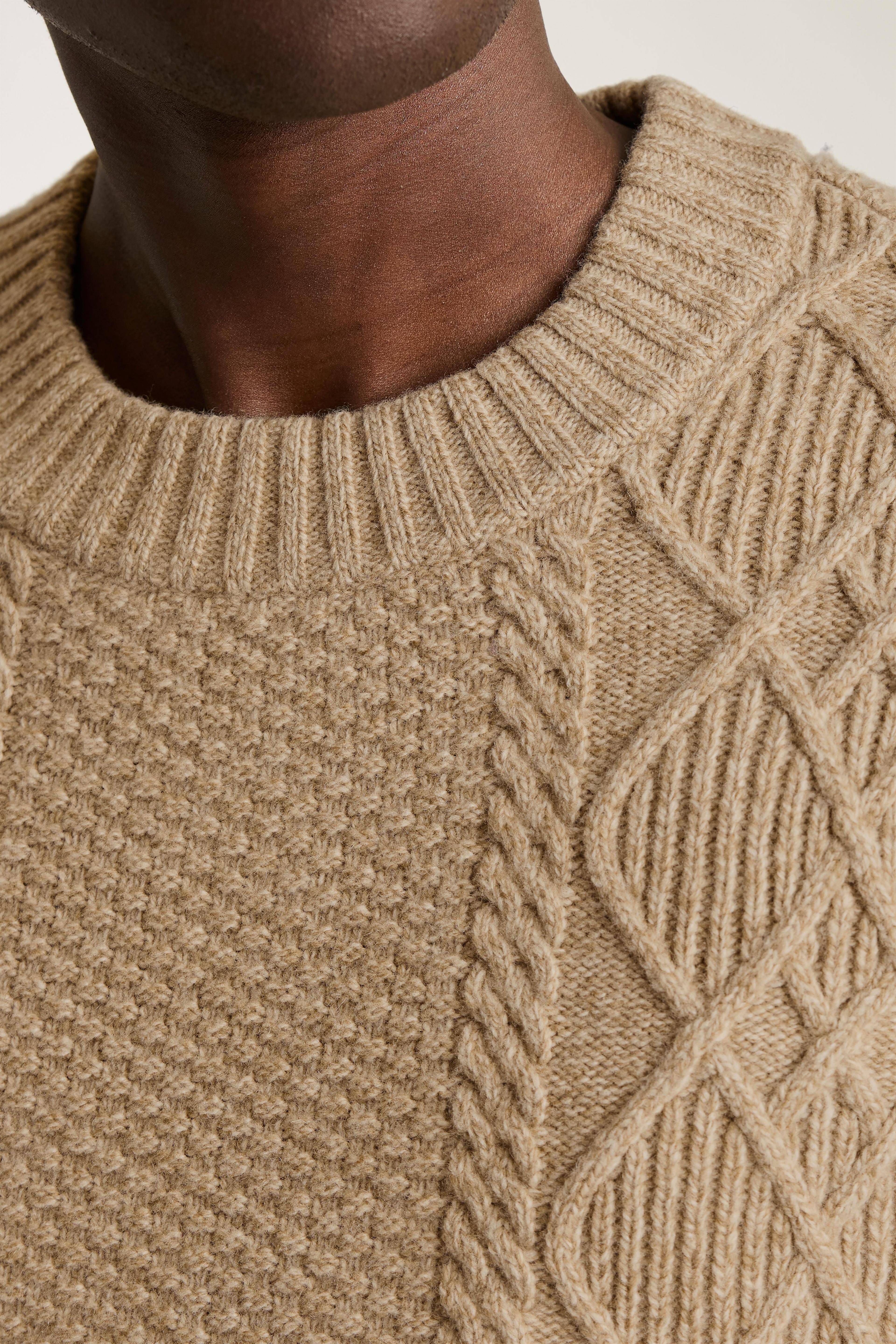 Extrafine Merino Cable Sweater Product Image