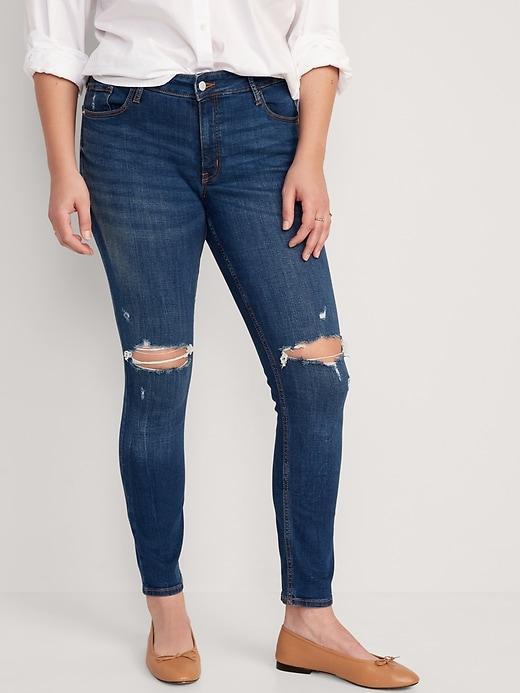 Mid-Rise Rockstar Super-Skinny Jeans Product Image