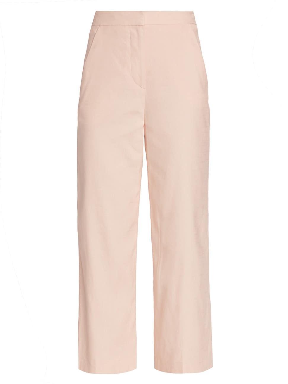 Womens Brixton Linen-Blend Crop Pants product image