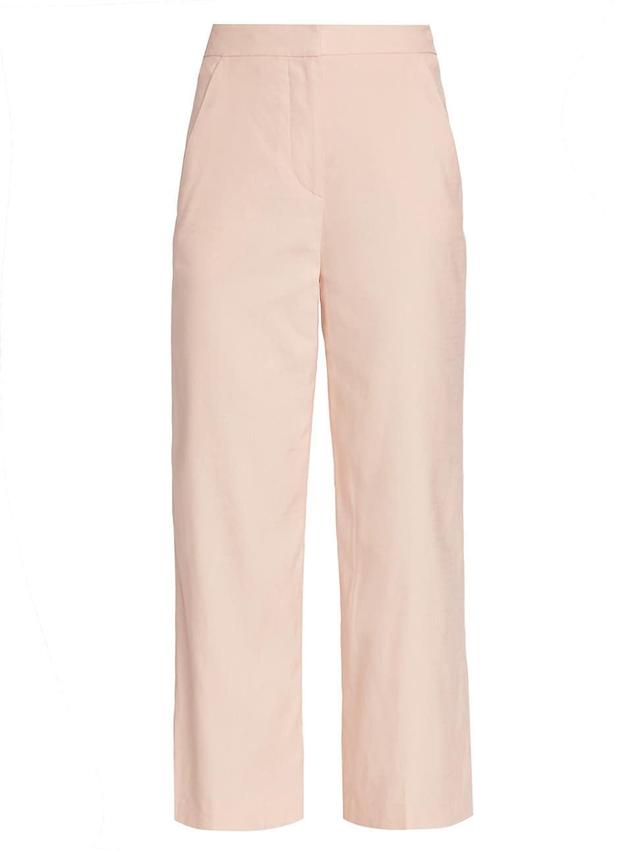 Womens Brixton Linen-Blend Crop Pants Product Image