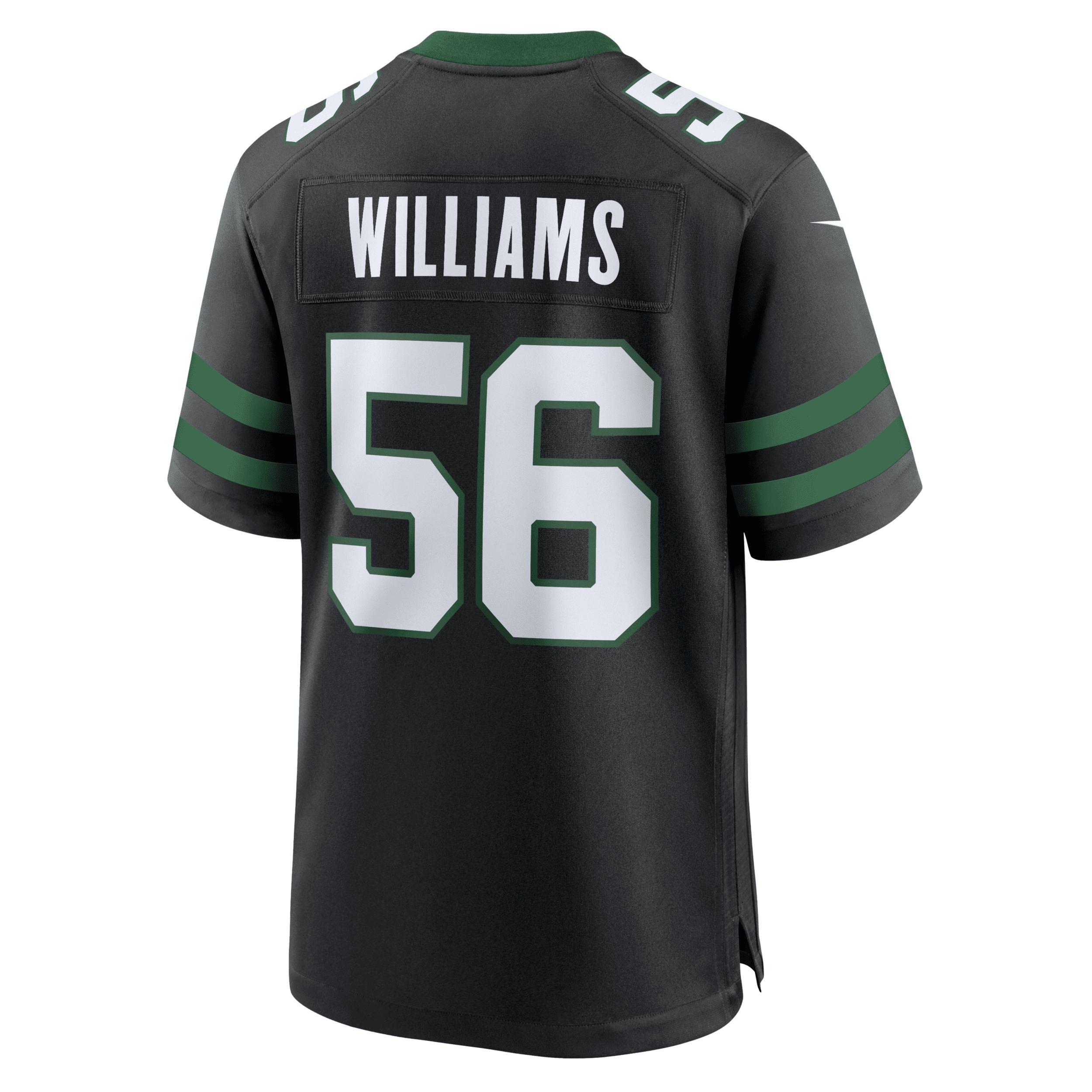 Nike Mens NFL New York Jets (Quincy Williams) Game Football Jersey Product Image