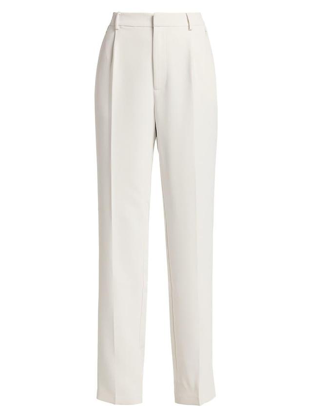 Good American Suiting Column Trouser in Ivory. Product Image