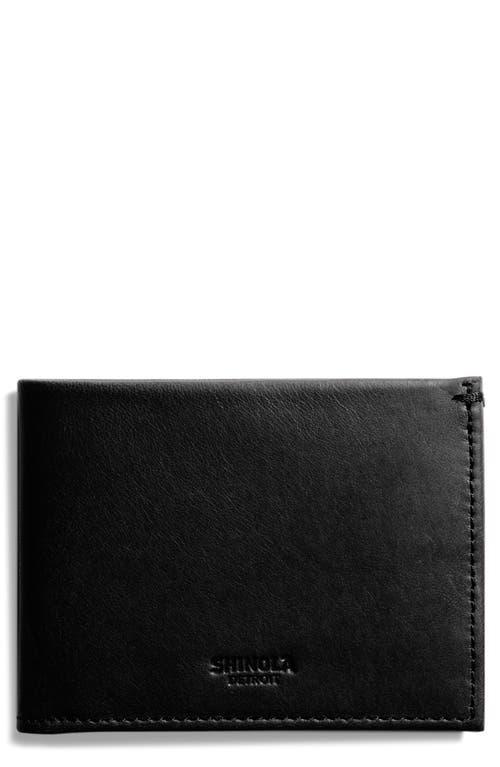 Shinola Slim Bifold Leather Wallet Product Image