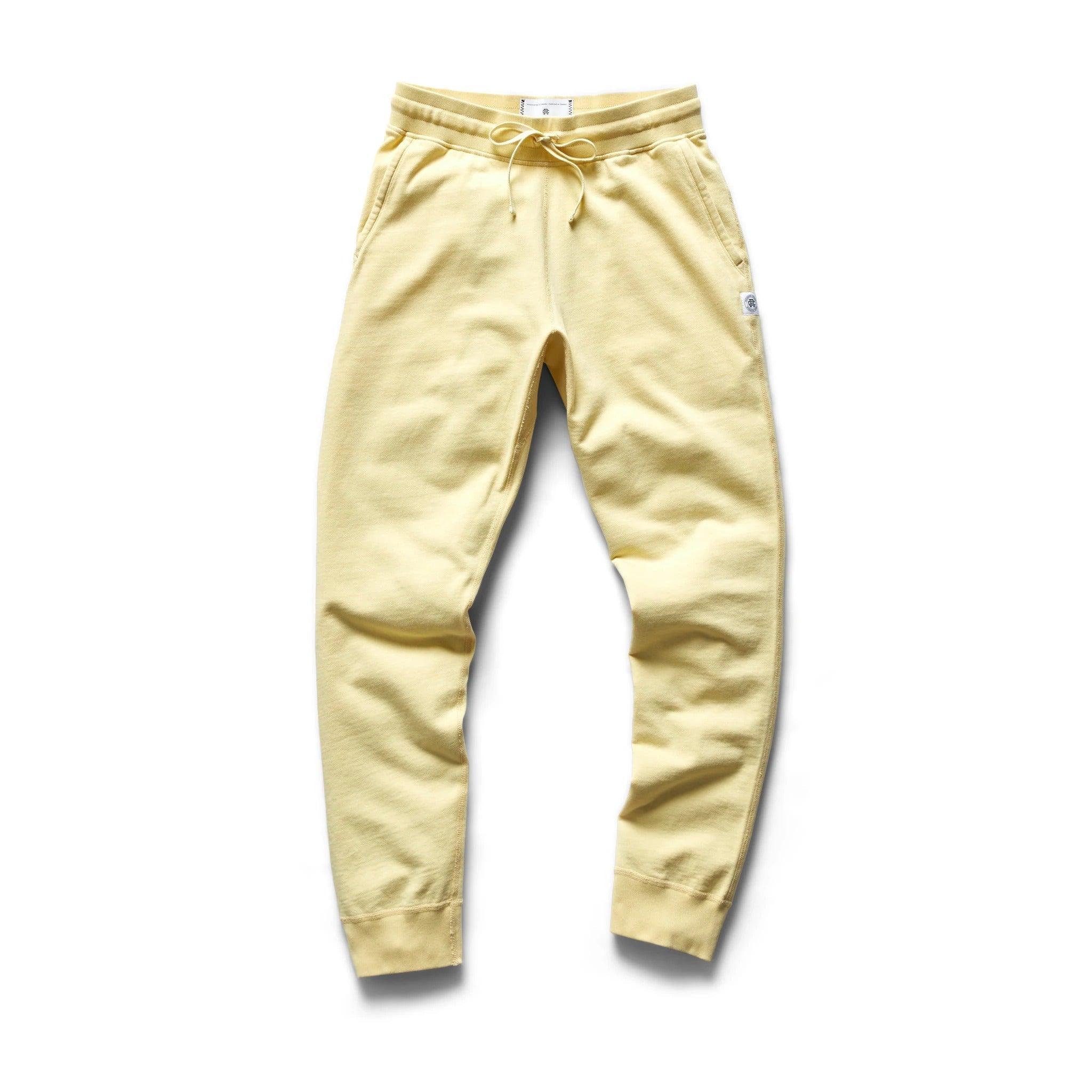 Reigning Champ Lightweight Terry Slim Sweatpant in Citron Male Product Image